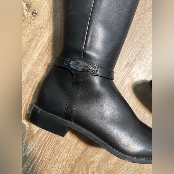 Michael Kors black Leather Arley Riding Boots women size 8.5 - Picture 6 of 8